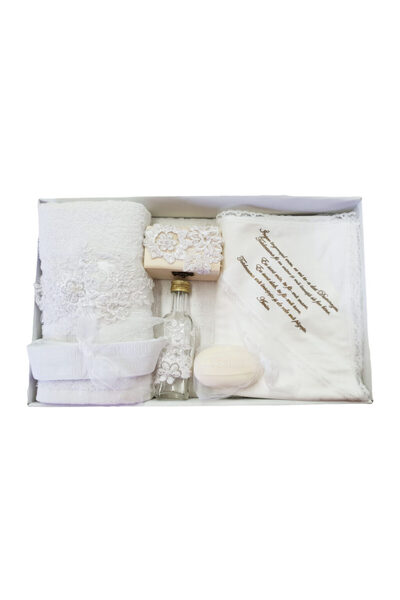 fantasialand Trusou botez elegant dantela alba