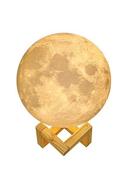 KlaussTech Lampă 3D cu lună, culori RGB, funcție de control tactil, design mo...