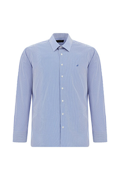 Abdullah Kiğılı Довгий рукав Slim Fit Бавовняна сорочка в смужку