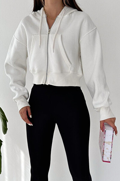 Noa Noa Women's Zippered Oversize Hoodie – Casual & Street Style