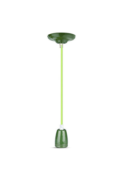 KlaussTech Candelabru de tavan ceramic cu soclu E27 - culoare verde.