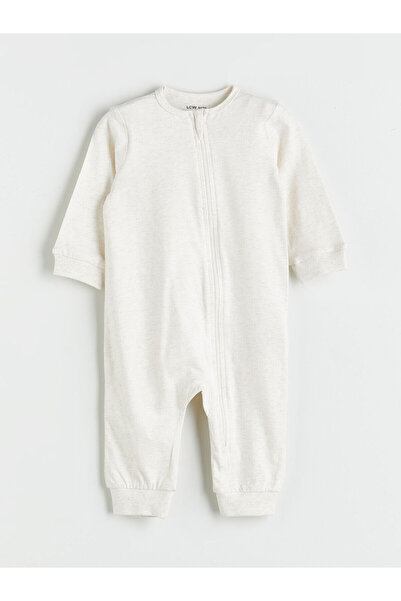 LC Waikiki LCW baby Bisiklet Yaka Uzun Kollu Erkek Bebek Penye Tulum 3'lü (W5)