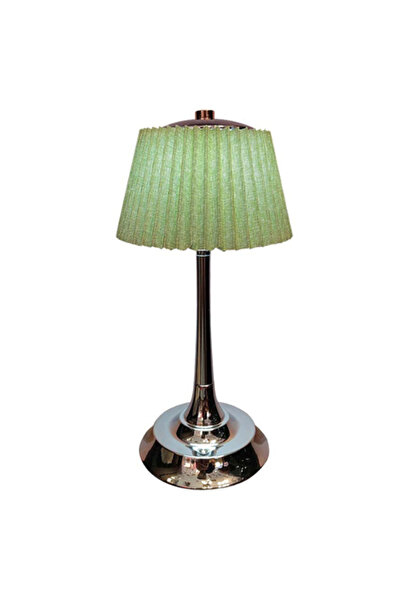 KlaussTech Lampă de masă LED, reglabilă, verde/crom