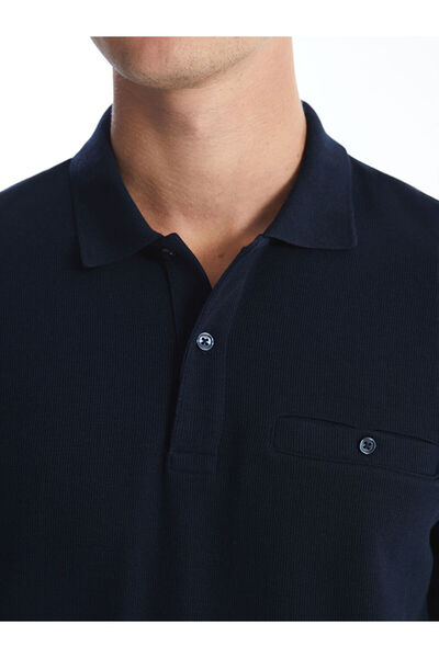 LC Waikiki Polo Yaka Uzun Kollu Erkek Sweatshirt