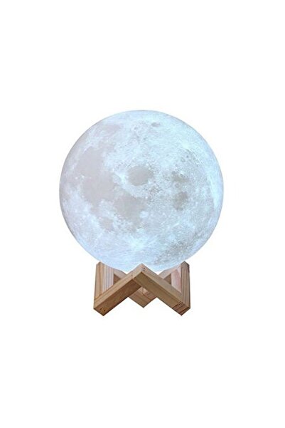 KlaussTech Lampă de lună Veghe Luna 15 cm, imprimată 3D, reîncărcabilă