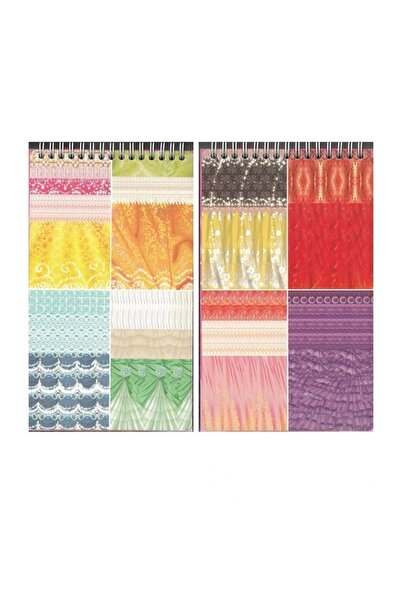 Gıpta Style on K9007 Fashion Design Notebook with Sticker 14X24 Sketch Book