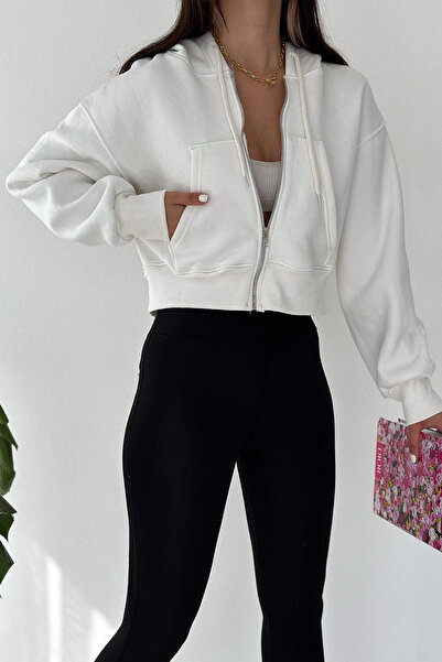 Noa Noa Жіночий худі з блискавкою Oversize – Повсякденний та вуличний стиль