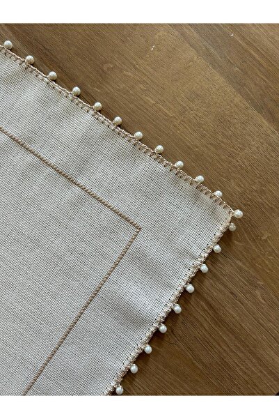 tubaatasarim Krem incili amerikan servis 45*30