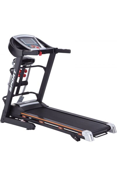 BUNCA 2 HP electric treadmill with massage and dumbbells, digital screen, speed 14.8 km, weight 120 kg, shock absorption 6028dk