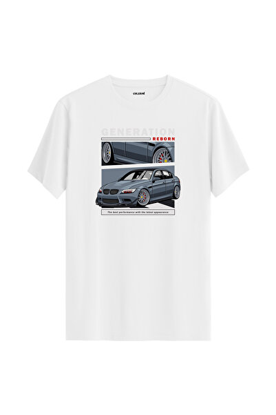 Colermi تي شيرت من القطن بنسبة 100% مطبوع عليه سيارة من الجيل الجديد من Reborn