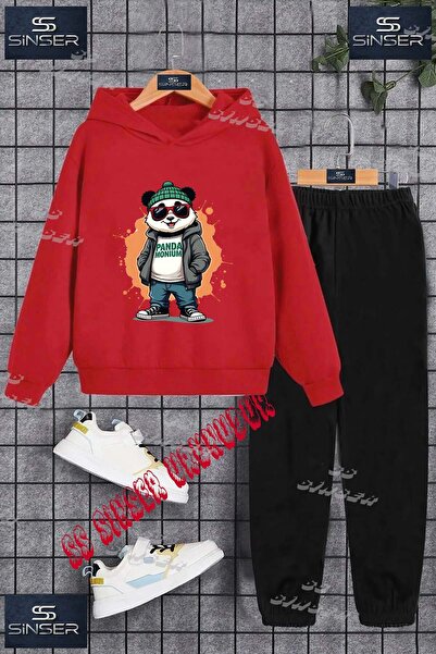 SS SİNSER Set de trening cu hanorac cu imprimeu special pentru copii, unisex,...