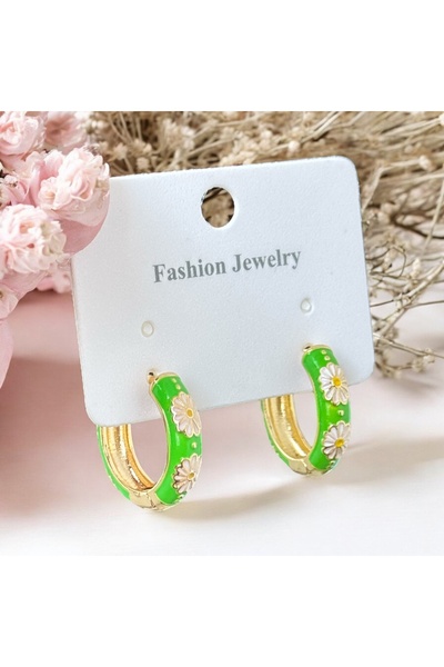İNN JEWELLERY Steel Earrings Tarnish Resistant Antiallergic Flower Figured (2 Years Importer Warranty)