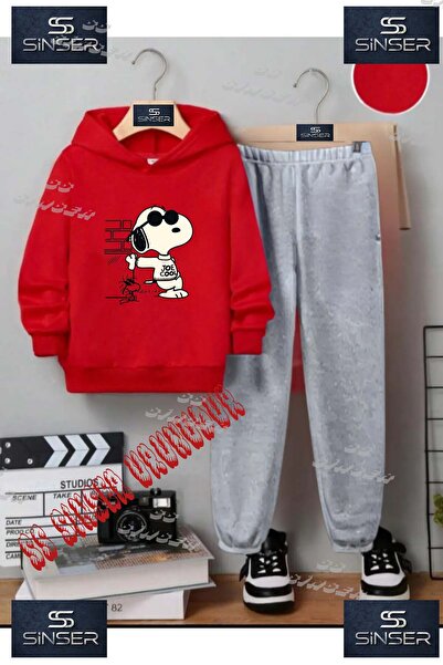 SS SİNSER Set de trening unisex pentru copii cu hanorac cu imprimeu special „...