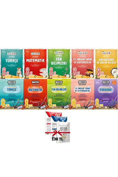 Okyanus Yayınları 2026 Baskı 8 sınıf LGS Classmate-Master Soru Bankası Tüm De...