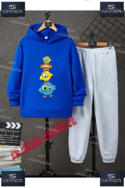 SS SİNSER Παιδικό Unisex Σετ Φόρμας με Κουκούλα "KUSLAR ANIME UST USTE " με Ε...