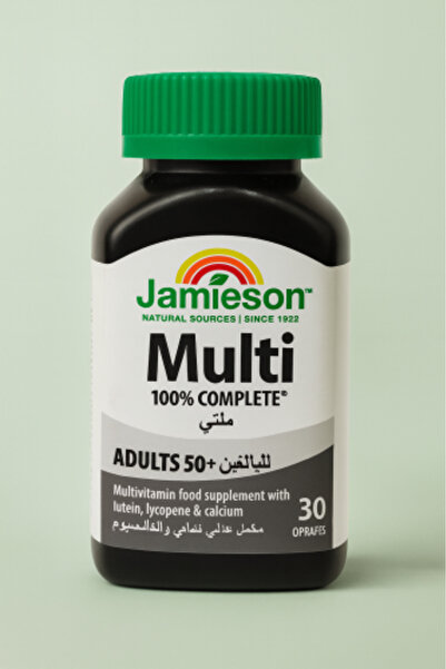 Jamieson جاميسون كبسولات متعددة الفيتامينات ١٠٠٪ كاملة للبالغين من سن ٥٠ عامًا فما فوق
