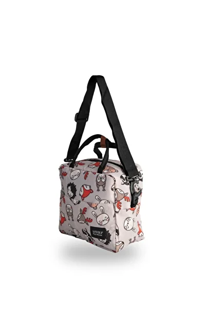 MYROKA Thermal Supplementary Food Bag Gray Printed