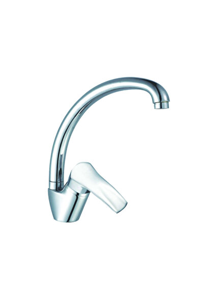 KlaussTech Кухненски смесител Swan, еднолостов, 2-скоростен керамичен затваря...