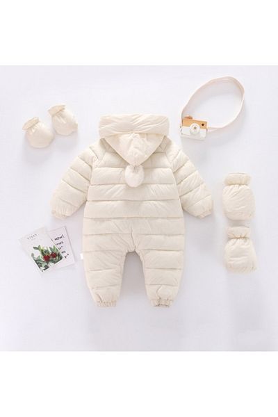 Superbaby Ivory jumpsuit made of cotton for children