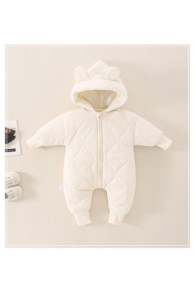 Superbaby Ivory jumpsuit made of cotton