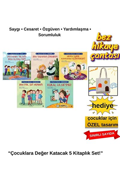 TÜRKİYE İŞ BANKASI KÜLTÜR YAYINLARI “Values ​​Education Set for Children – He...