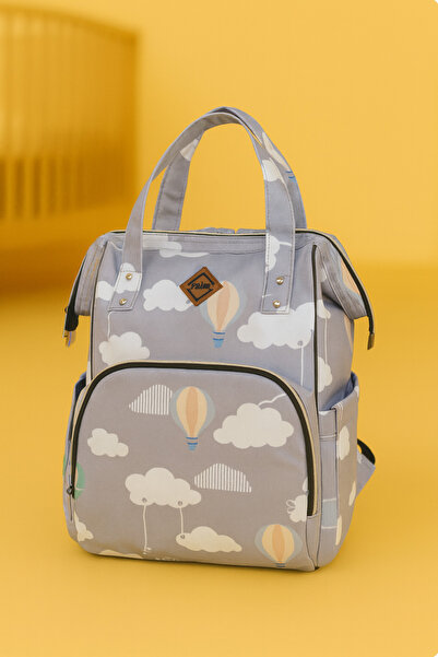 Rain Baby حقيبة ظهر للعناية بالطفل للأم والطفل بنمط البالون، مقاومة للماء، ذا...