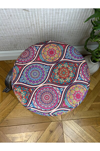 decosense Retro Gürgen Ahşap Puf Bench Tabure Koltuk