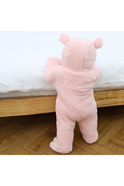 Superbaby Pink plush jumpsuit - Teddy bear