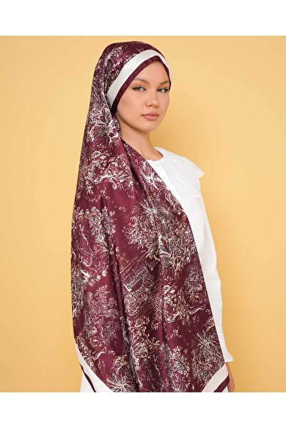 LEİLA SCARF Imported Twil Silk Shawl