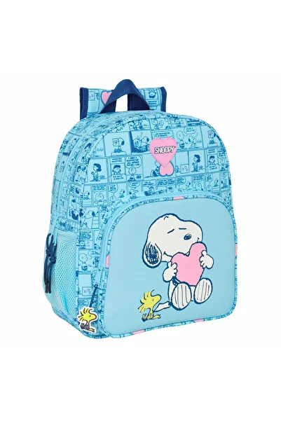 SNOOPY School Bag Love Blue 32 x 38 x 12 cm