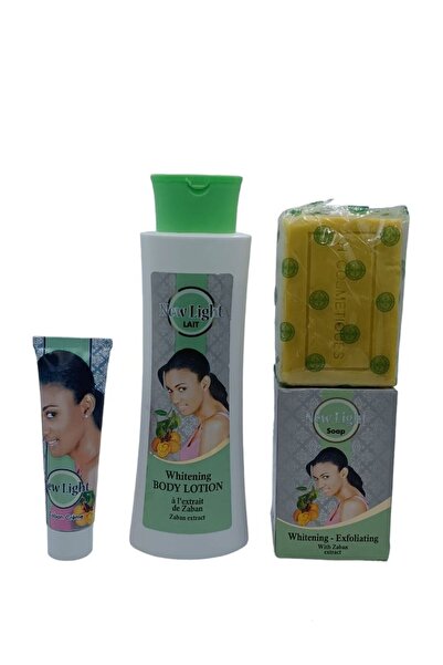 NEW&LİGHT BOUTİGUE نيو لايت لوشن 400 مل كريم 47 مل صابون 350 جرام