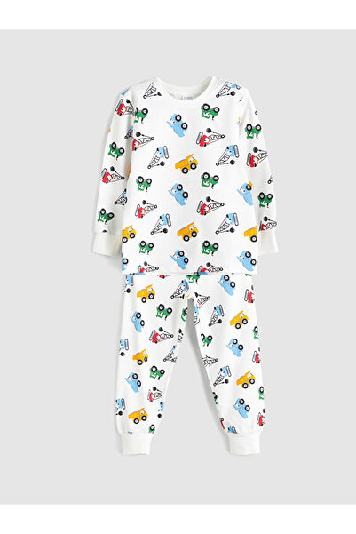 LC Waikiki Stilinizi Bize Bırakın | Baskılı Erkek Çocuk Pijama Takımı