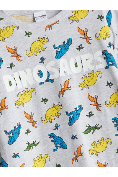 LC Waikiki Sparkling Selections from Shining Store |   Crew Neck Printed Boys' Pajama Set