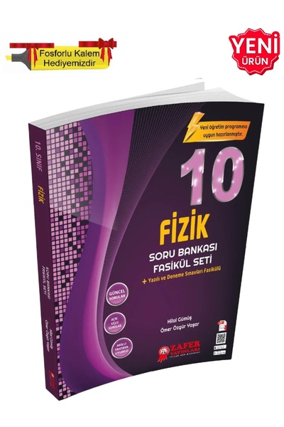 Zafer Yayınları 2026 - 10. Sınıf FİZİK Fasikül Soru Bankası - YENİ + Hediye
