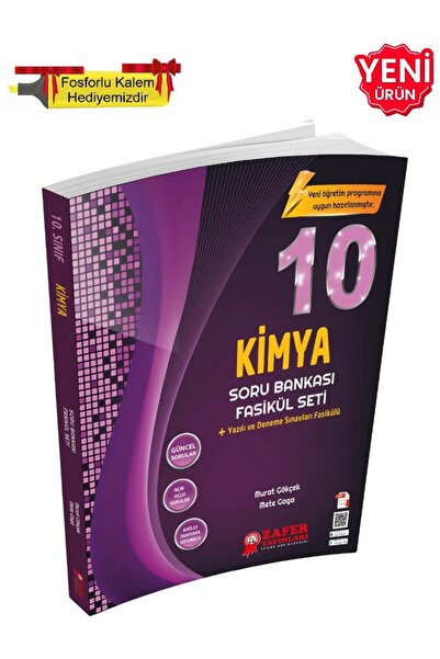 Zafer Yayınları 2026 - 10. Sınıf KİMYA Fasikül Soru Bankası - YENİ + Hediye