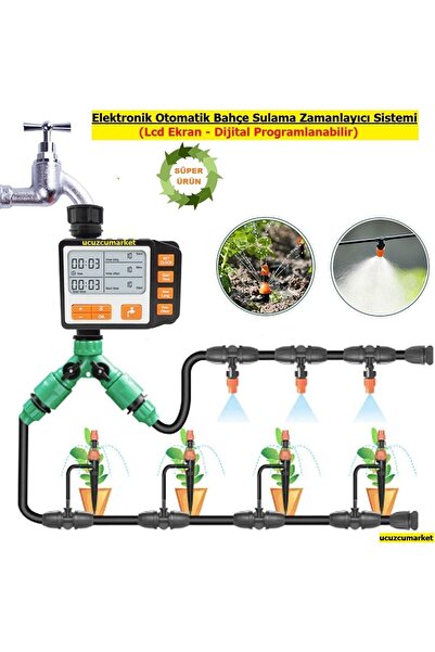 Genel Markalar Otomatik Sulama Saati Zamanlayıcısı Bahçe Sulama Elektronik Si...