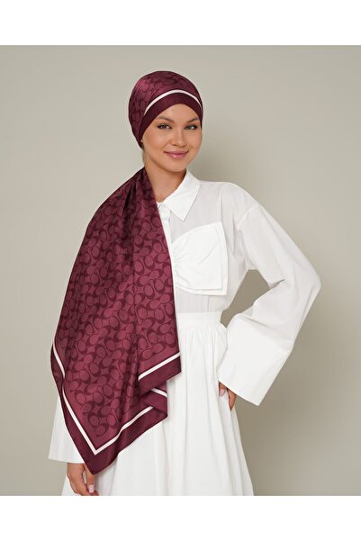 LEİLA SCARF Imported Twil Silk Shawl C Pattern
