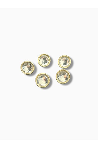 Opal aksesuar 20 mm taşlı kabara sarı çerçeveli (25adet)
