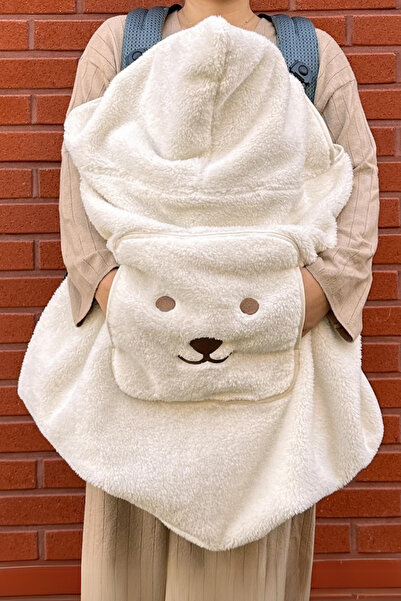 Atlas collection Bambu Yumuşacık Kanguru Battaniyesi | Cepli Bebek Taşıma Çantası | Ana Kucağı Anakucağı Baby Sling