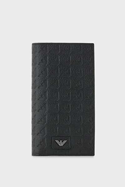 Emporio Armani All with Logo Leather Wallet Men Wallet Em001742 Af14774 Uc001
