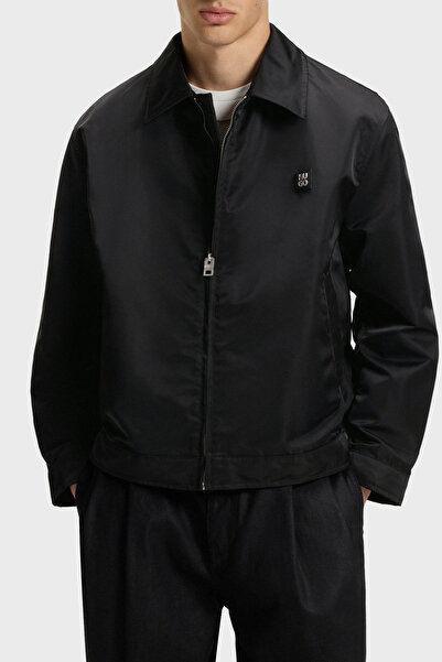 HUGO Logolu Regular Fit Su İtici Gömlek Yaka Ceket Erkek CEKET 50541595 001