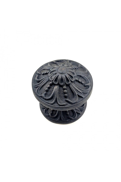 SepetBudur Antique Style Decorative Brass Floral Door Knocker - 80 mm Diameter, Oxide