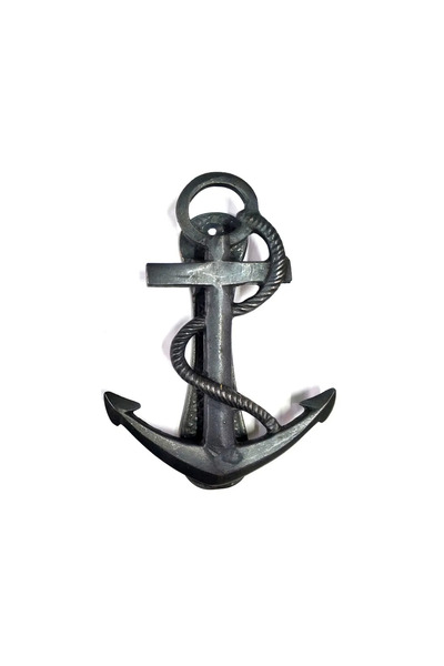 SepetBudur Antique Style Decorative Brass Rope, Anchor, Sailor, Sailor Door Knob, Lock - 170x60mm, Oxide
