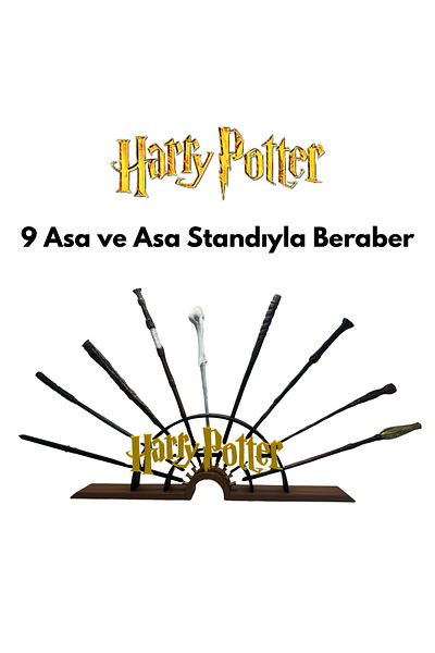 Vera Harry Potter Wands 9 Pcs Wands and Wand Stand