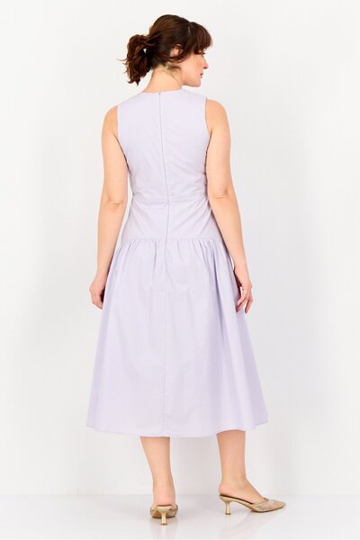 Bebe Women Solid Maxi Dress, Lavender