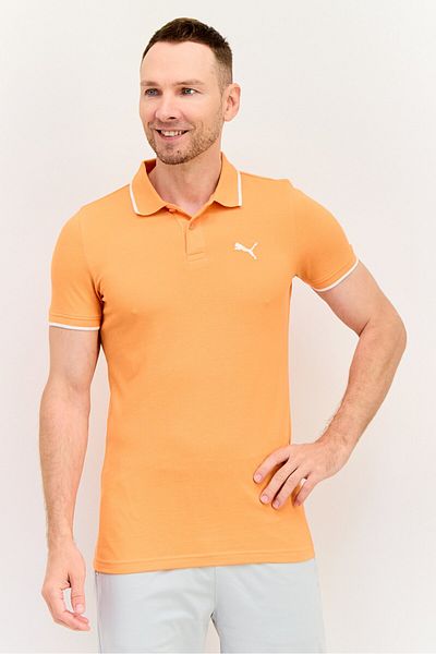 Puma Men Sportswear Fit Short Sleeves Outdoor Polo Shirt, Orange