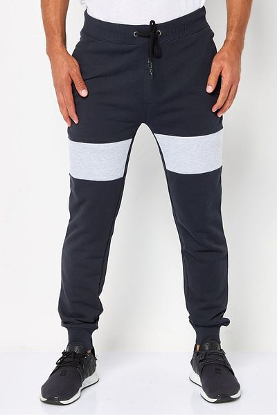 Cerruti 1881 Men Regular Fit Brand Logo Sweatpants, Dark Navy