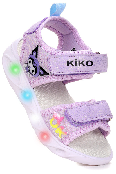 Kiko Kids Kuruza Daily Lighted Velcro Girls Sandals Shoes