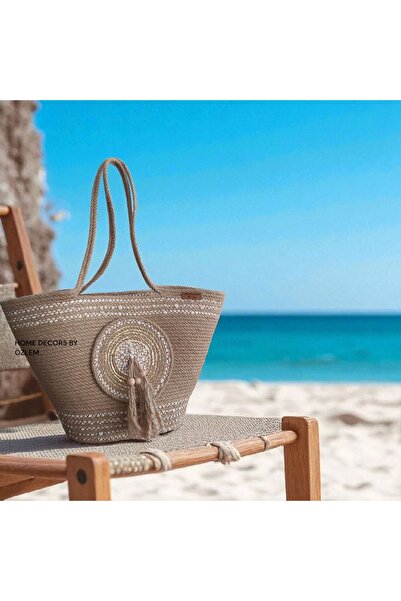 home decors by özlem Straw Shoulder Bag Beach Bag Daily Bag Handcrafted Handmade