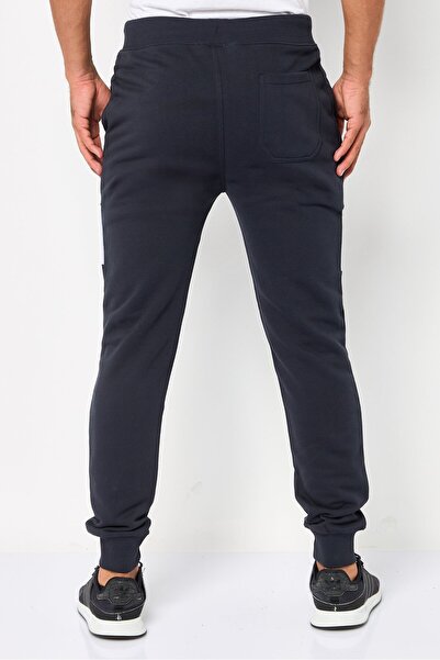 Cerruti 1881 Men Regular Fit Brand Logo Sweatpants, Dark Navy